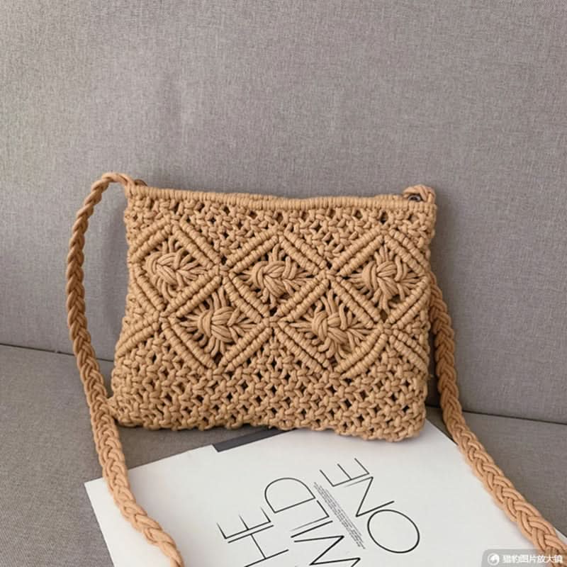 LoungeYard | Woven Shoulder Bag for Women – Summer Boho Style — product view 7