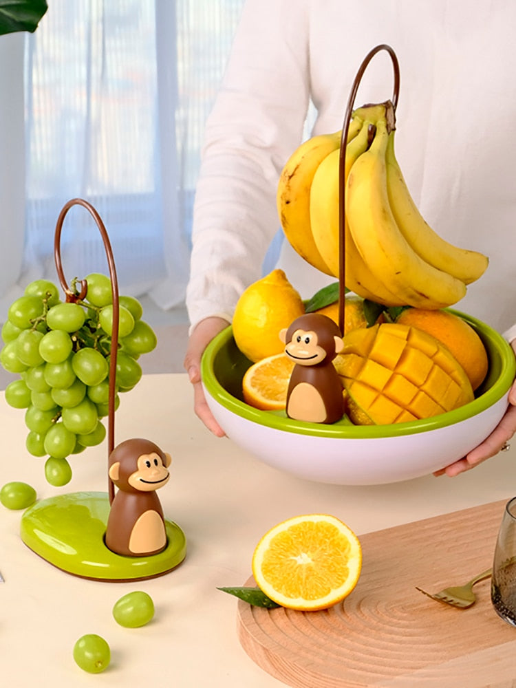 LoungeYard | Monkey Shape Kitchen Banana Hanger Stand — product view 3