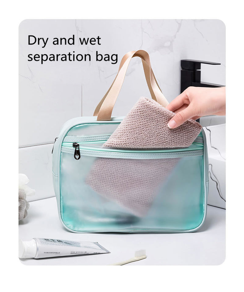 Waterproof Cosmetic Organizer Travel Bag with Wet-Dry Compartment — product view 2