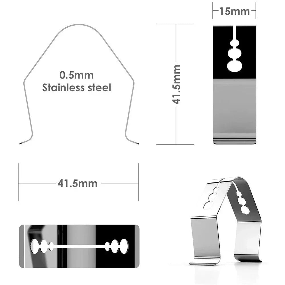 LoungeYard | GrillMaster Thermometer Holder | Stainless Steel & Dishwasher Safe | Universally Compatible — product view 4