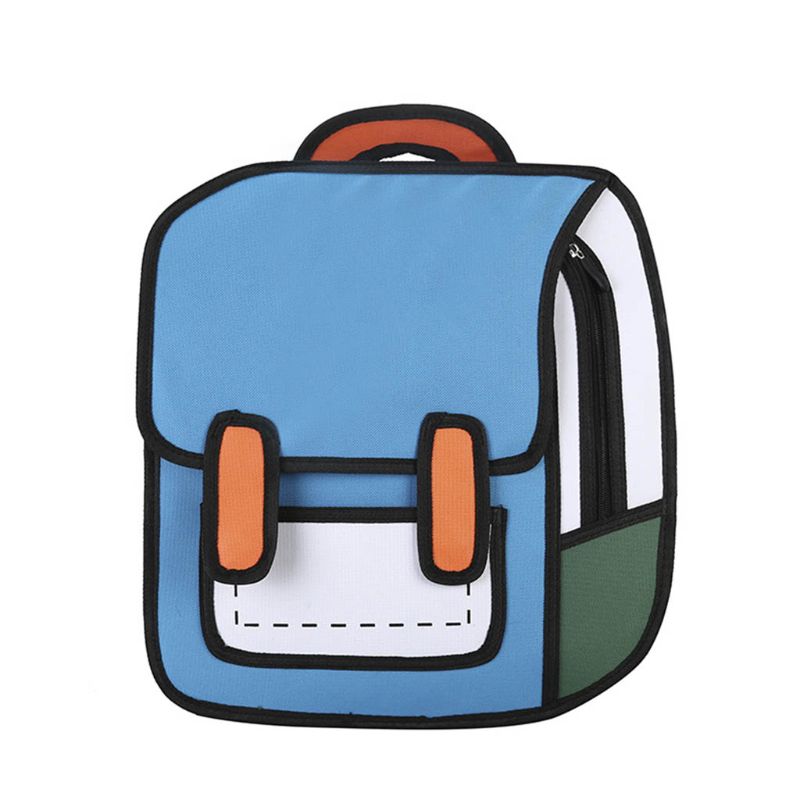LoungeYard | Creative 2D Unisex Cartoon Backpack — product view 1