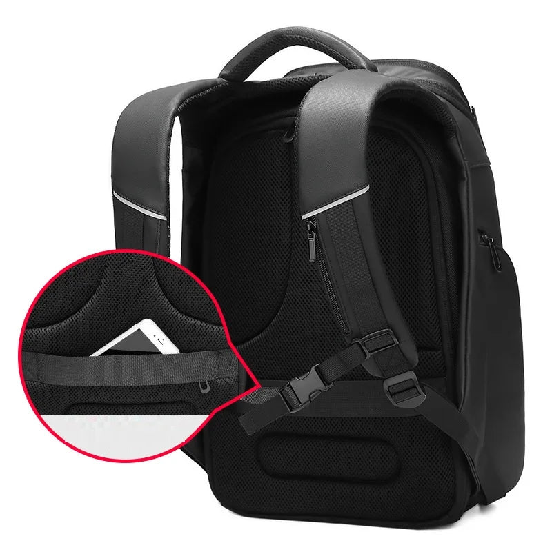 LoungeYard | Business Travel RFID Blocking Pocket Multi-Layer Backpack — product view 4