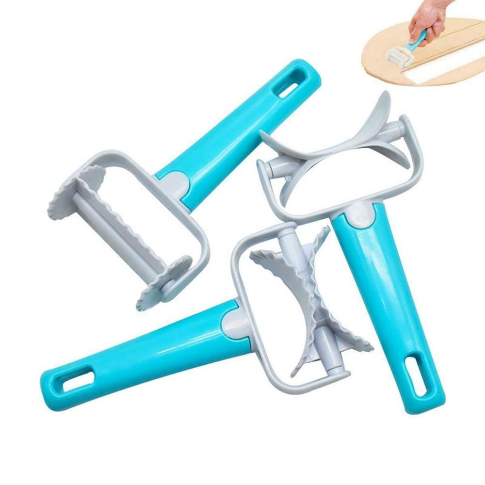 LoungeYard | 3Pcs Cake Decorating Dough Cutter Roller — product view 5