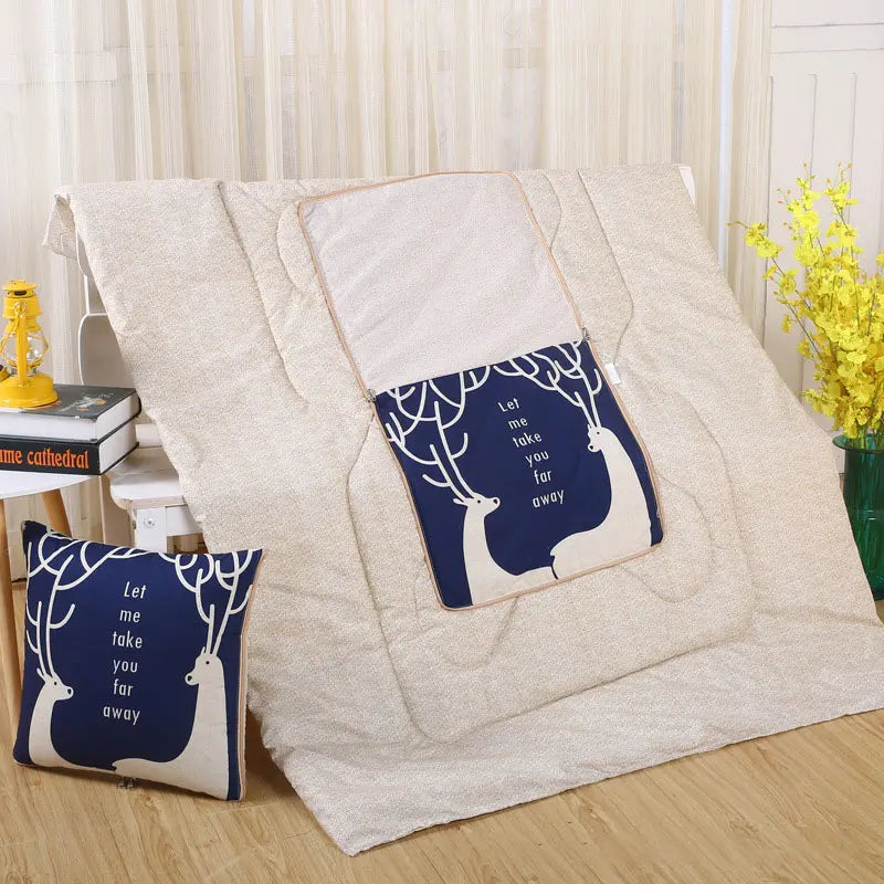 LoungeYard | Cozy Convertible Pillow Quilt Combo Blanket — product view 7