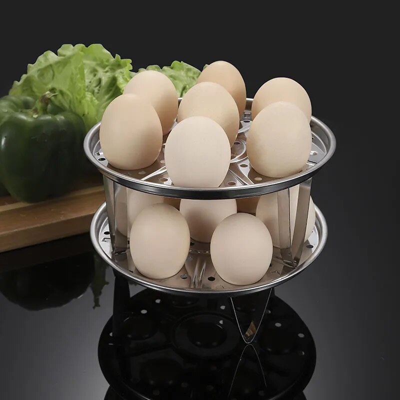 LoungeYard | Stainless Steel Quick Egg Steamer Rack — product view 4