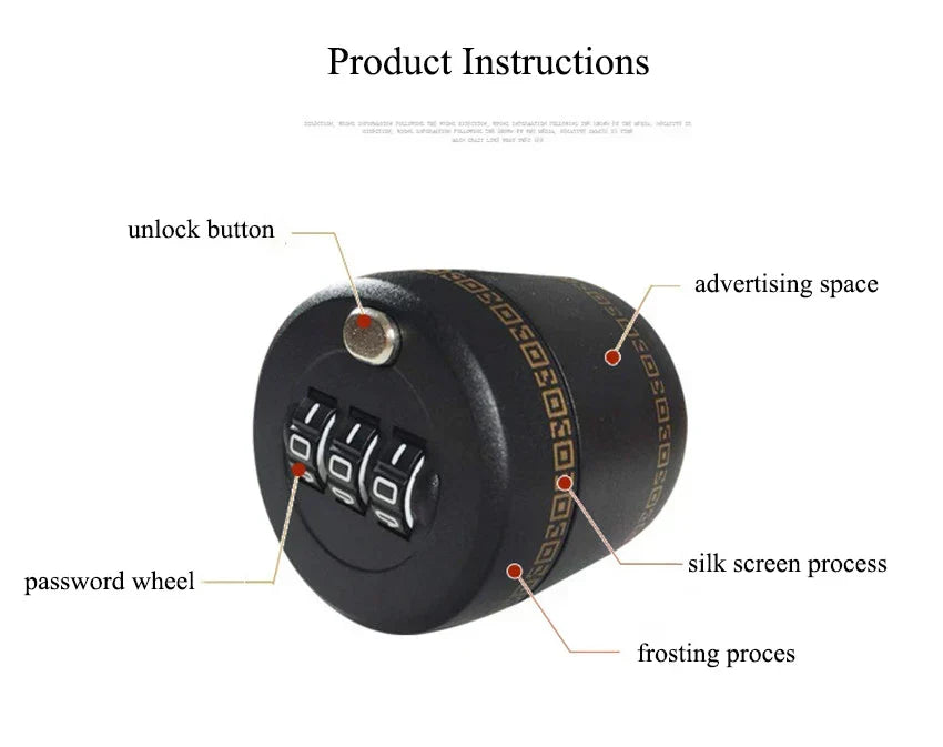 LoungeYard | Drink Safe Reusable Childproof Password Lock Wine Bottle Stopper — product view 7