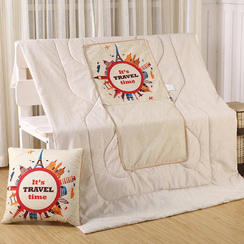 LoungeYard | Cozy Convertible Pillow Quilt Combo Blanket — product view 1