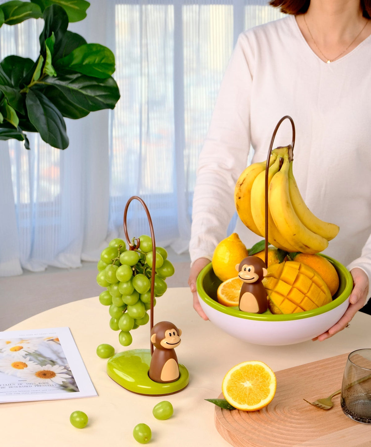 LoungeYard | Monkey Shape Kitchen Banana Hanger Stand — product view 7