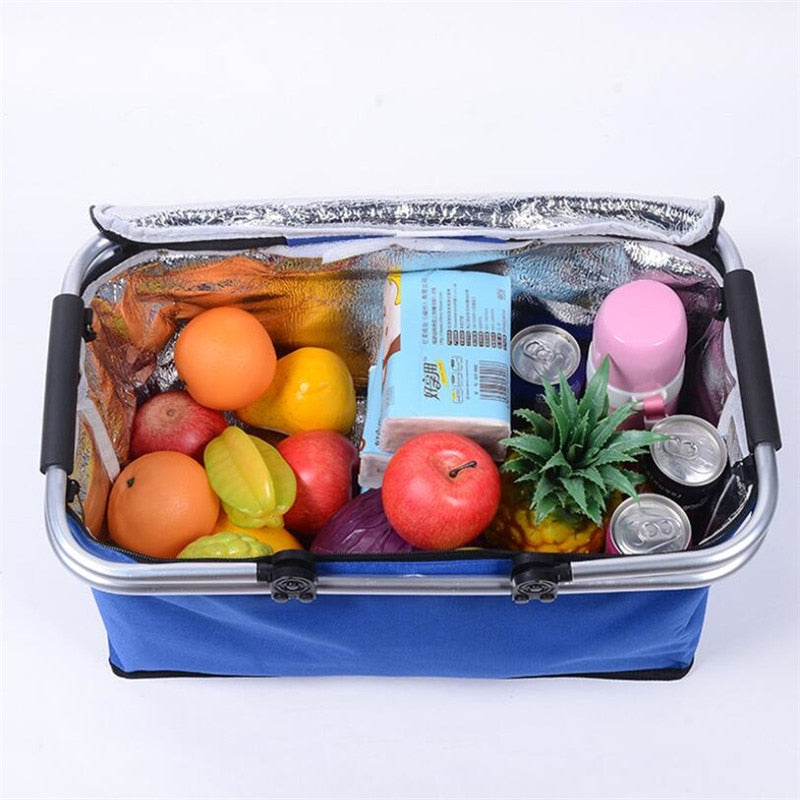 LoungeYard | Travel Fresh Cooler Foldable Camping Basket — product view 4