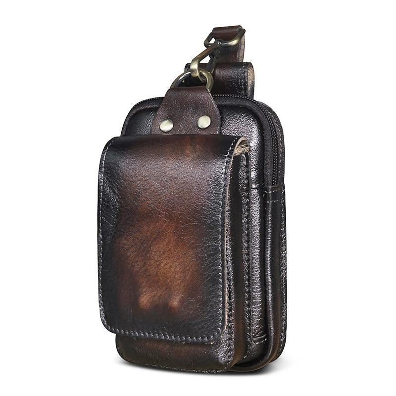 Genuine Leather Men's Hip Bag — product view 5