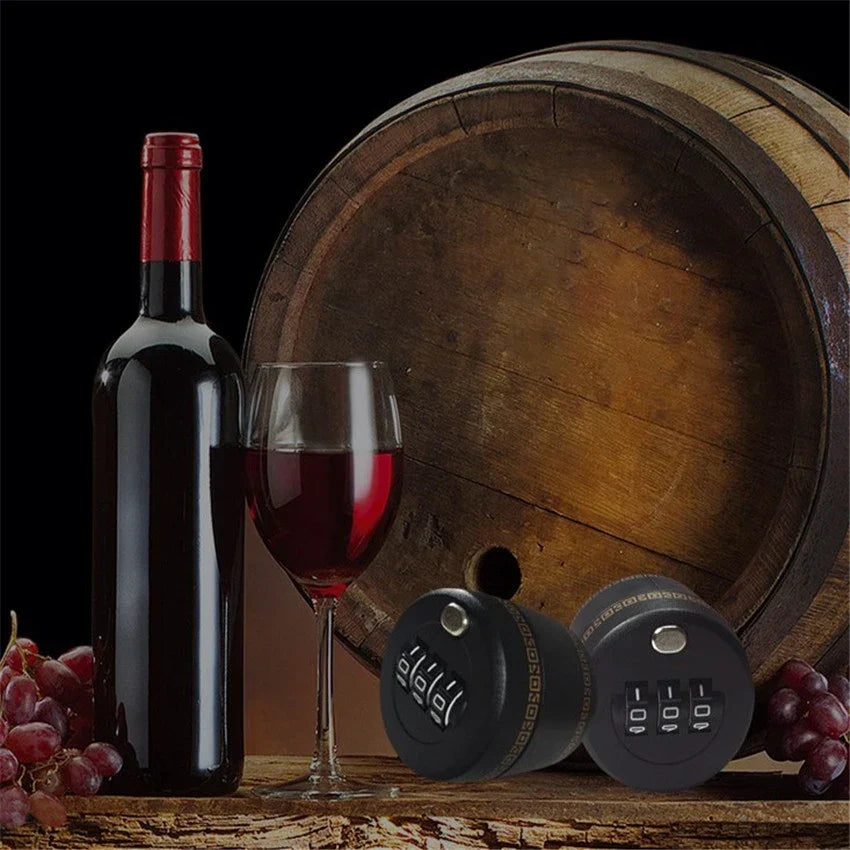 LoungeYard | Drink Safe Reusable Childproof Password Lock Wine Bottle Stopper — product view 2