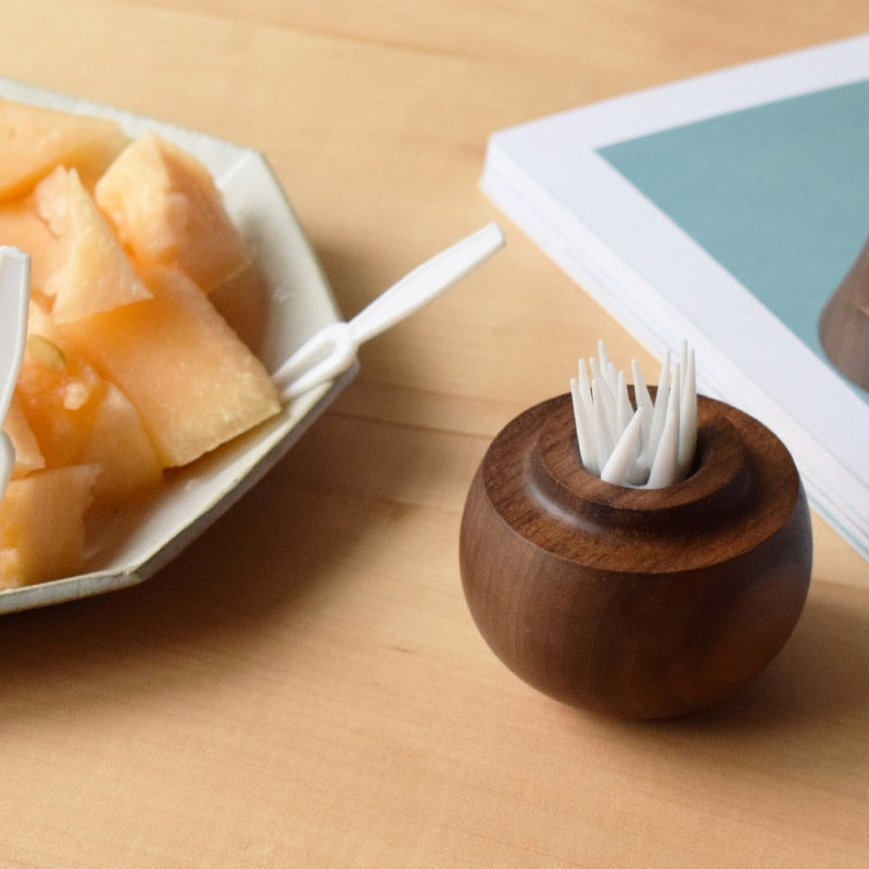 LoungeYard | Wooden Pear Toothpick Holder — product view 2