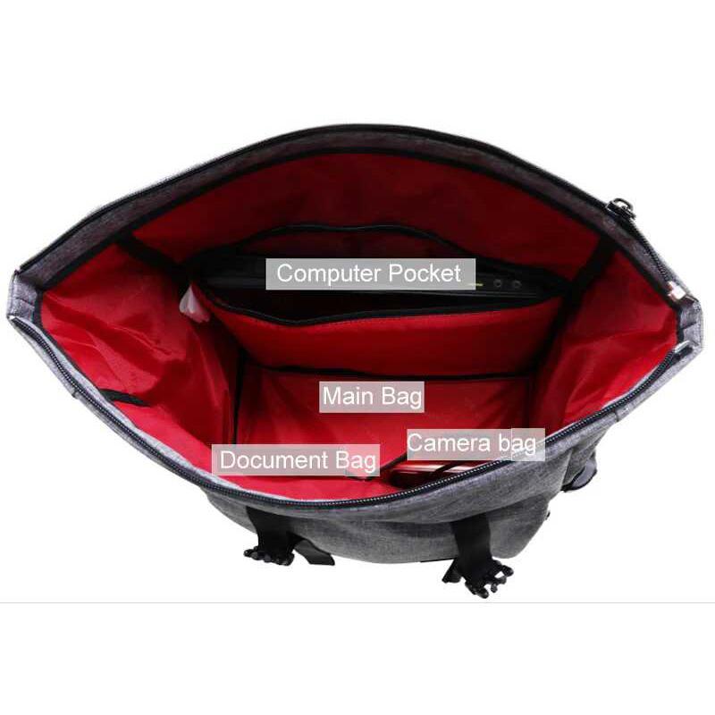 LoungeYard | Multi-Functional Waterproof DSLR Camera Travel Bag With USB Port — product view 5