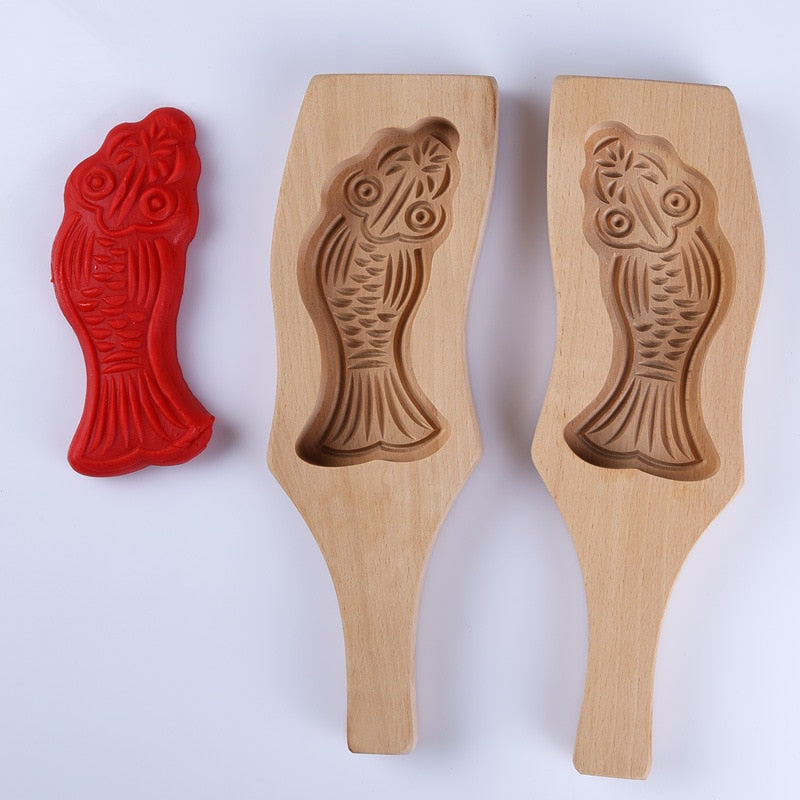 LoungeYard | 3D Wooden Baking Decorative Molds — product view 5