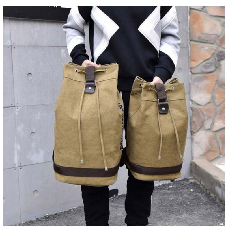 LoungeYard | Nomad Friendly Canvas Bucket Bag Backpack — product view 6