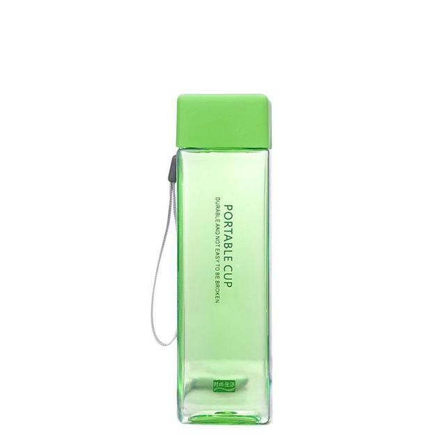 LoungeYard | Transparent Square Classy Water Bottle Thermos — product view 6