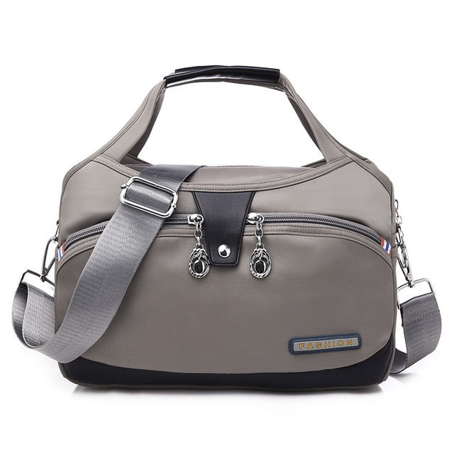 Water-Resistant Nylon Crossbody Bag with Zipper Closure — product view 6