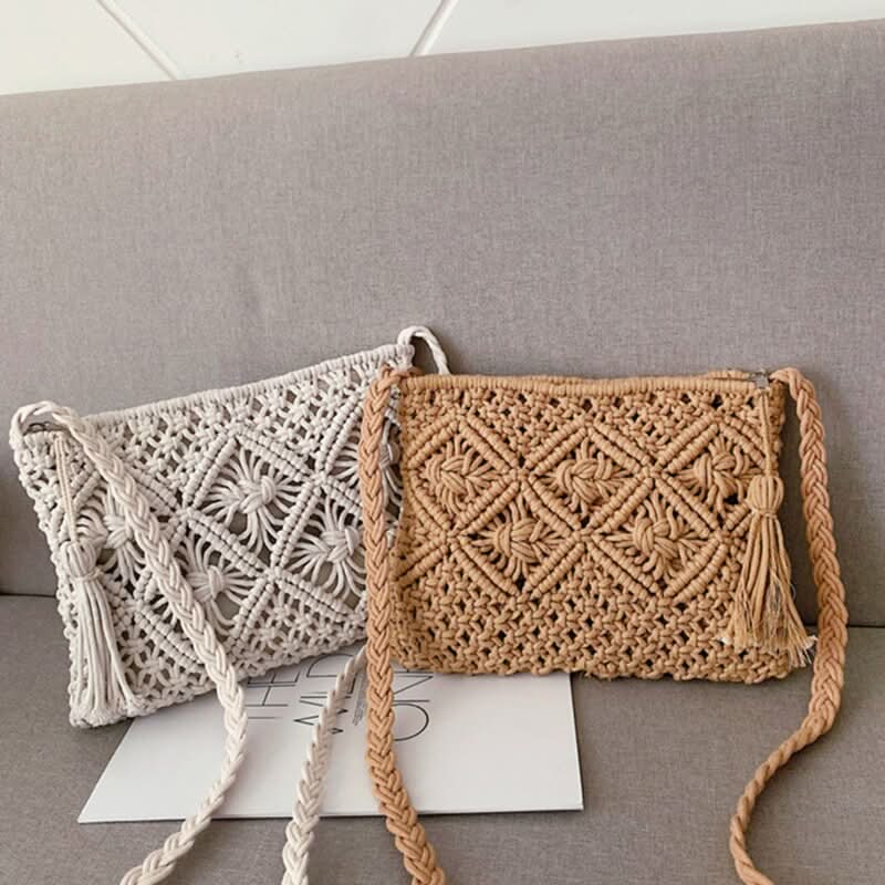 LoungeYard | Woven Shoulder Bag for Women – Summer Boho Style — product view 2