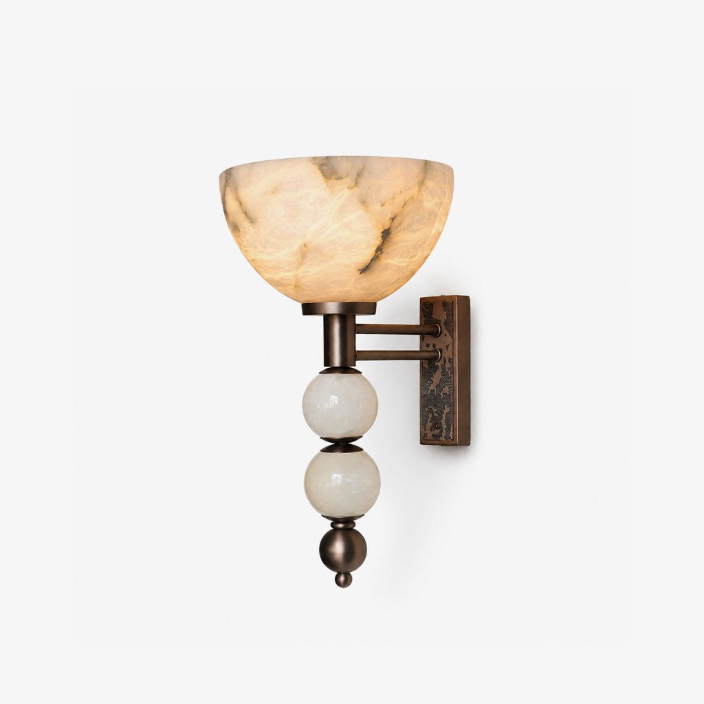 Halden Alabaster Bowl Wall Sconce — product view 1