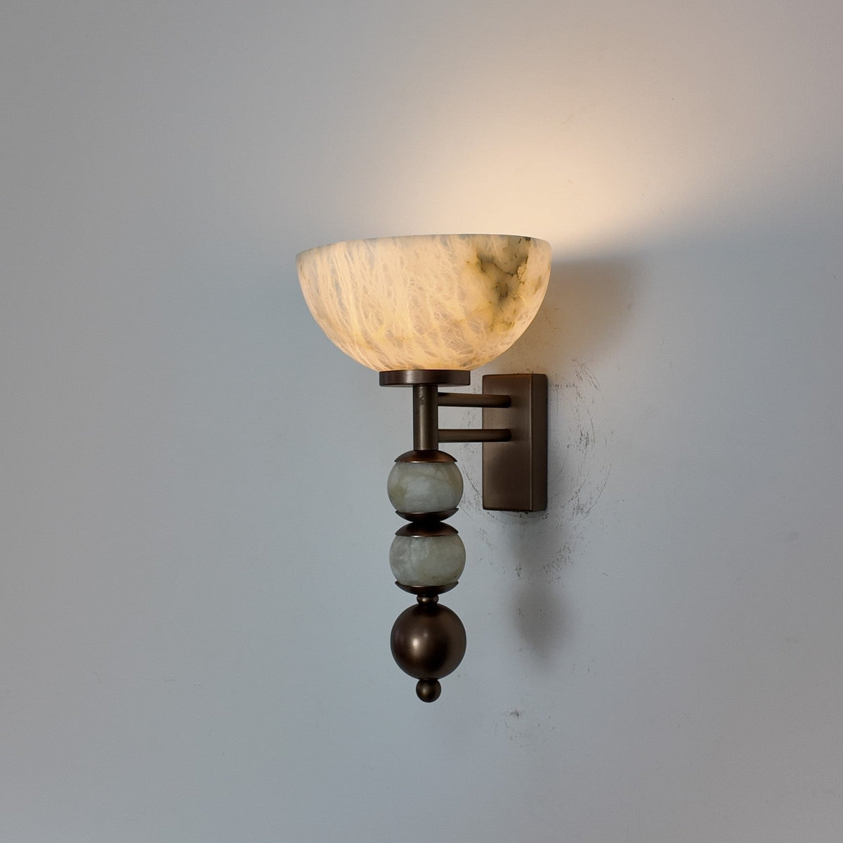 Halden Alabaster Bowl Wall Sconce — product view 4