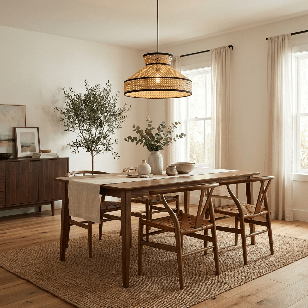 Harvest Woven Rattan Pendant Lamp — product view 5