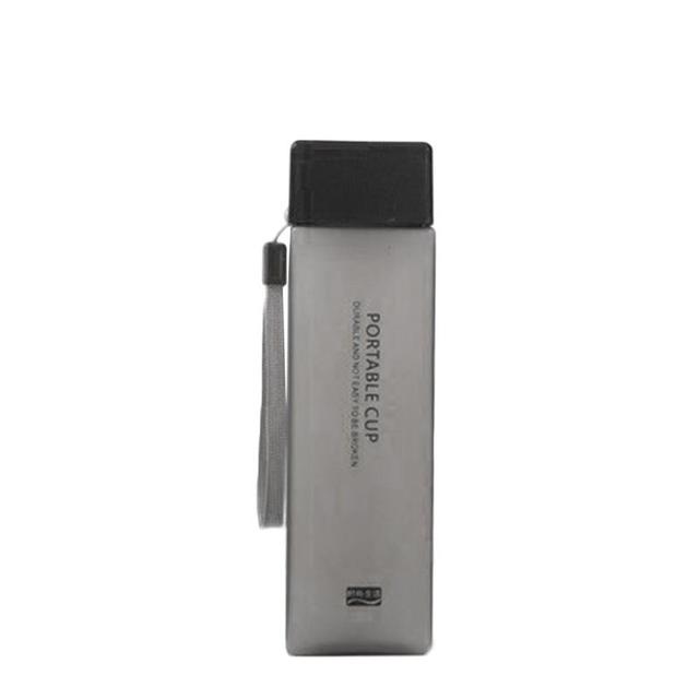 LoungeYard | Transparent Square Classy Water Bottle Thermos — product view 7