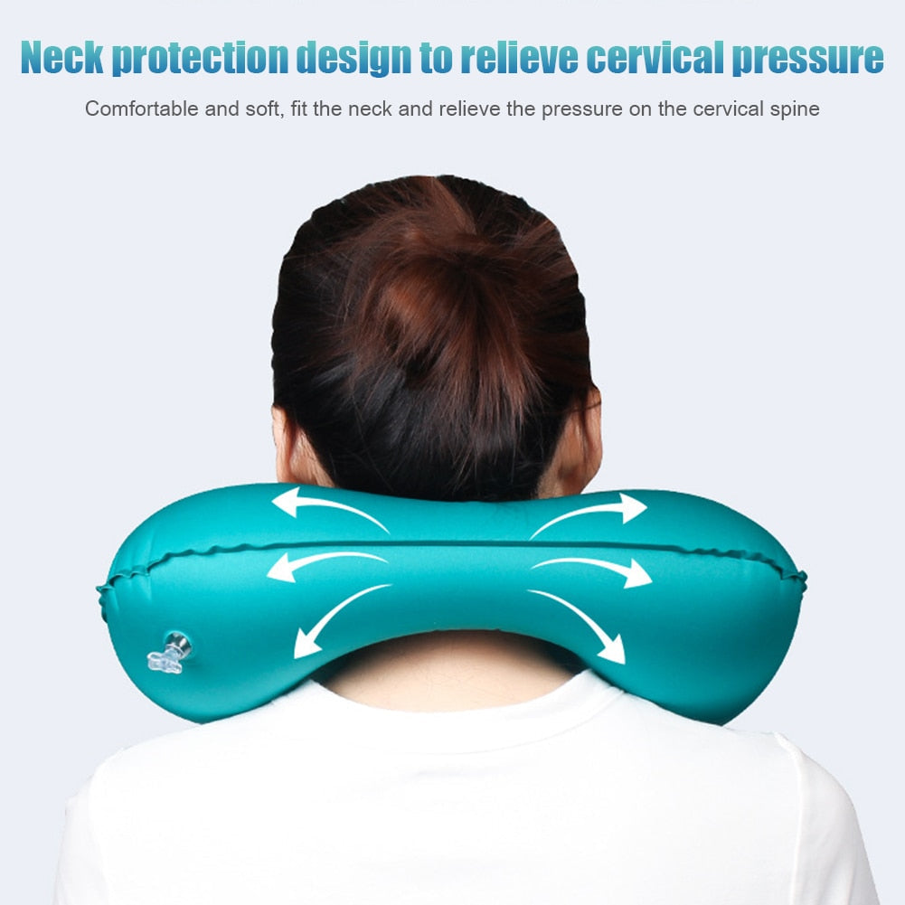 LoungeYard | Air Rest Inflatable Easy Pump Neck Pillow — product view 6