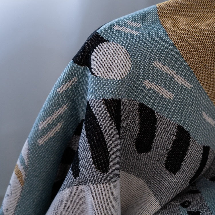 LoungeYard | Vintage Pumpkin Sofa Cover Blanket — product view 4