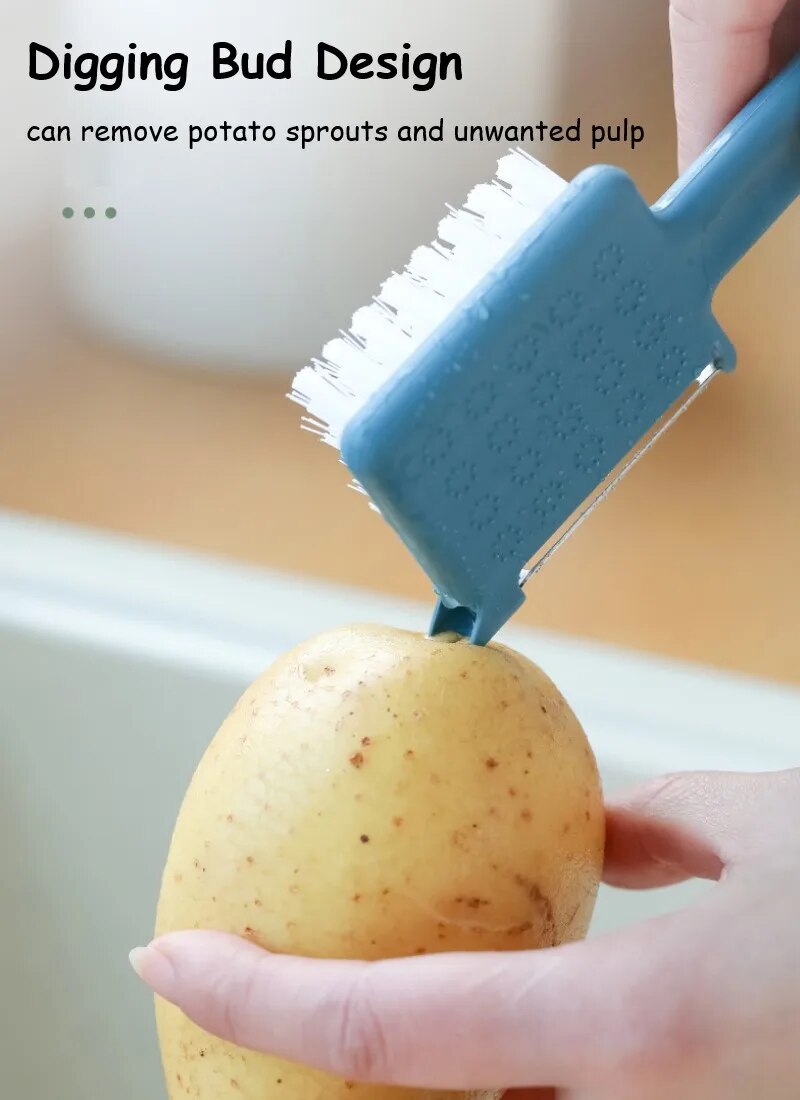 LoungeYard | 5in1 Stainless Steel Peeler Grater Kitchen Brush — product view 3