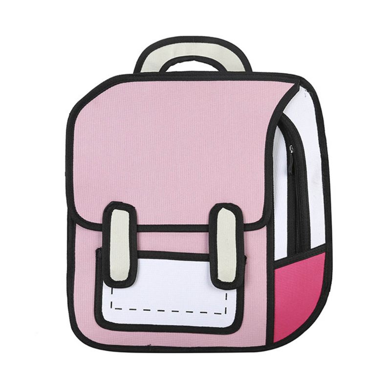 LoungeYard | Creative 2D Unisex Cartoon Backpack — product view 2