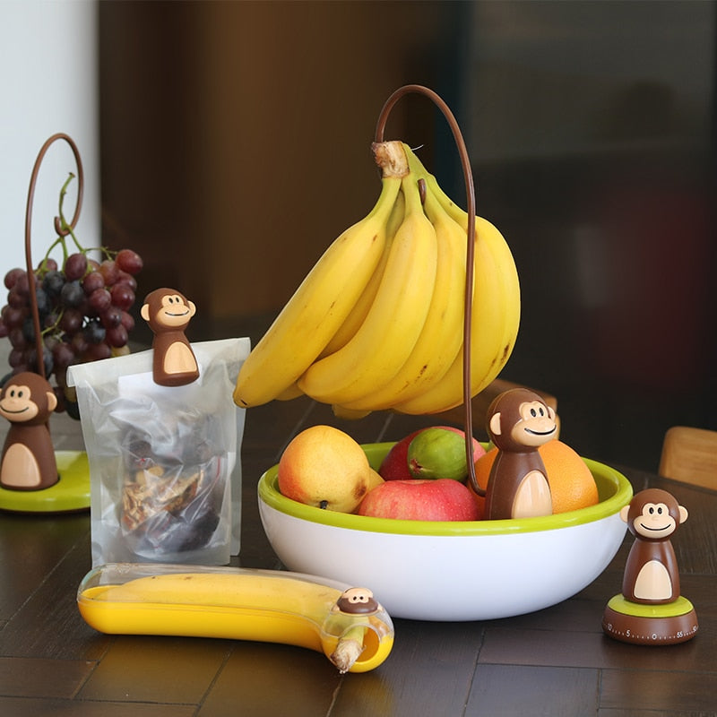 LoungeYard | Monkey Shape Kitchen Banana Hanger Stand — product view 2