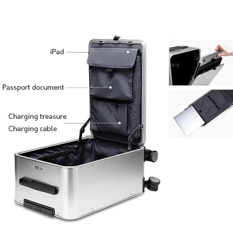 LoungeYard | 100% Aluminum Hardshell Suitcase – Valparaíso — product view 3