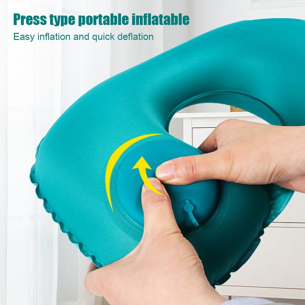 LoungeYard | Air Rest Inflatable Easy Pump Neck Pillow — product view 7