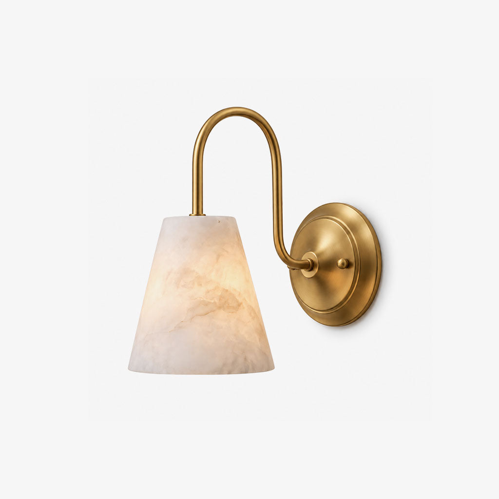 Heron Alabaster Wall Sconce — product view 1