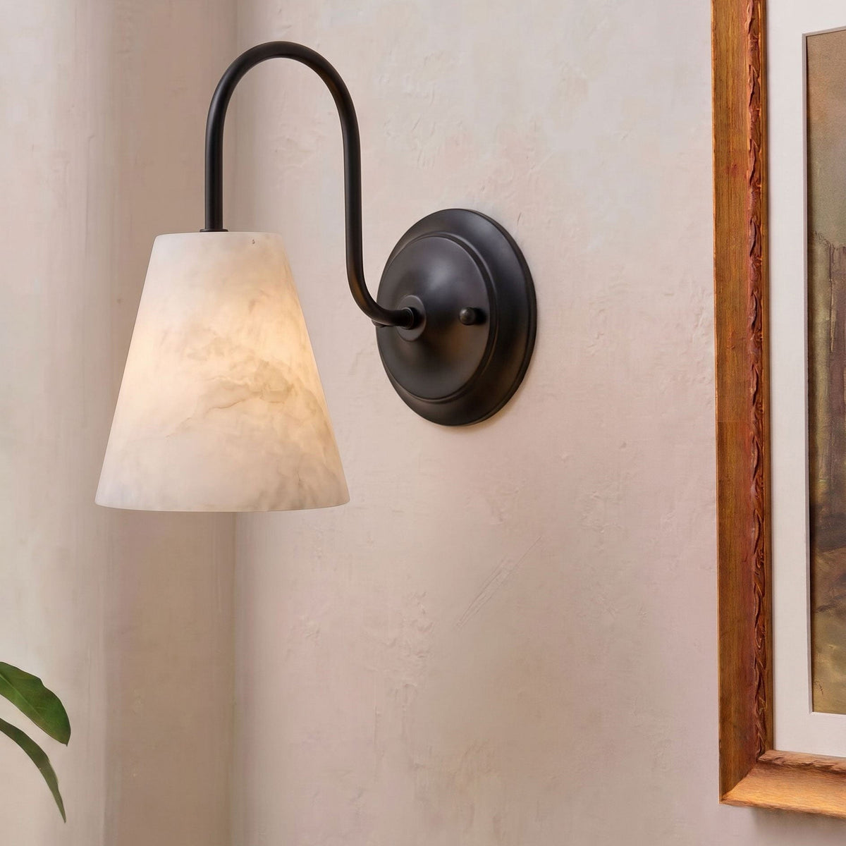 Heron Alabaster Wall Sconce — product view 7