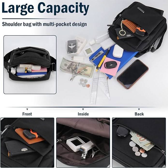 LoungeYard | Men's Shoulder Bag with Anti-Theft Design — product view 5