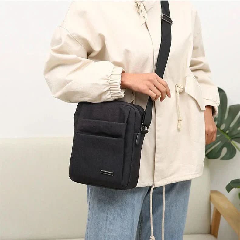 LoungeYard | Men's Shoulder Bag with Anti-Theft Design — product view 7