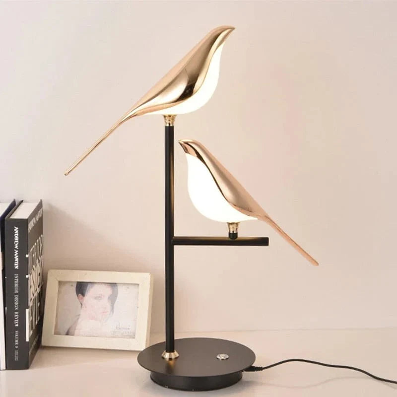 Chiriya Bird Table Lamp, Touch Dimming, Sculptural — product view 5