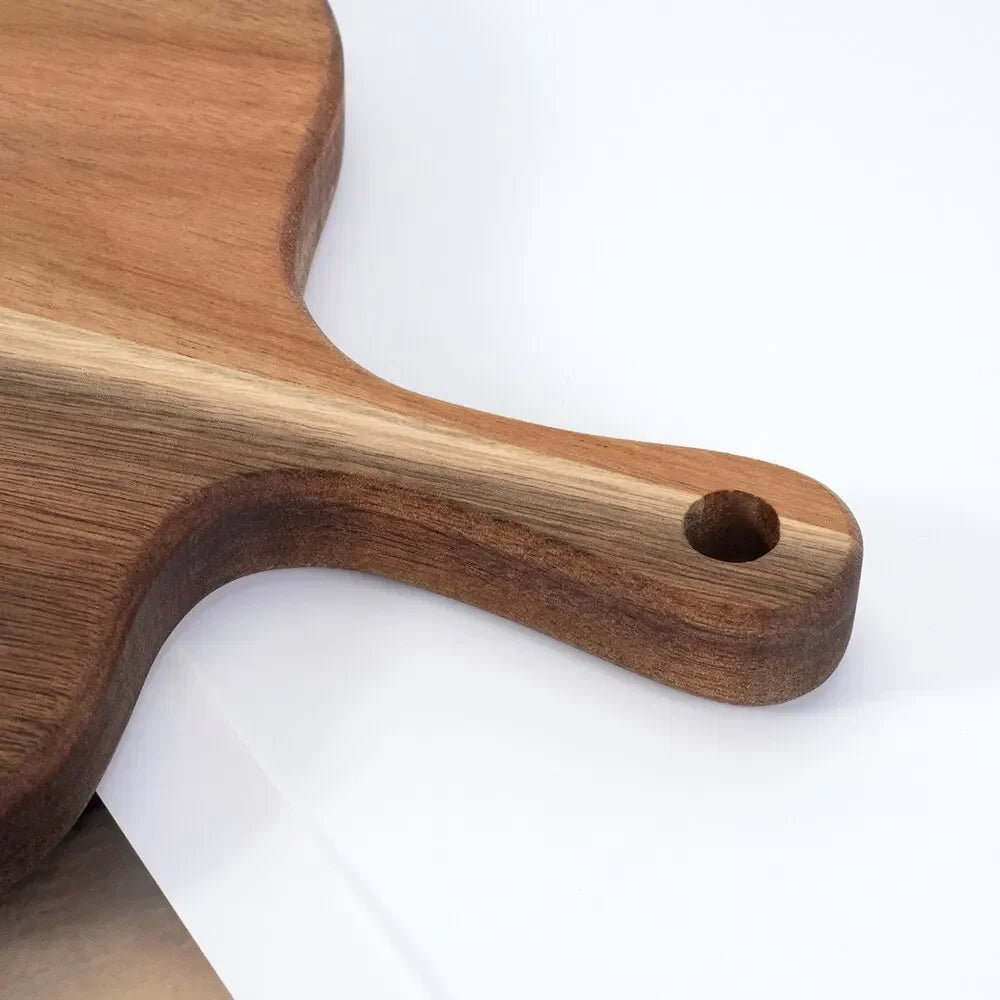 LoungeYard | Wooden cutting board with handle | Ergonomic kitchen board — product view 5