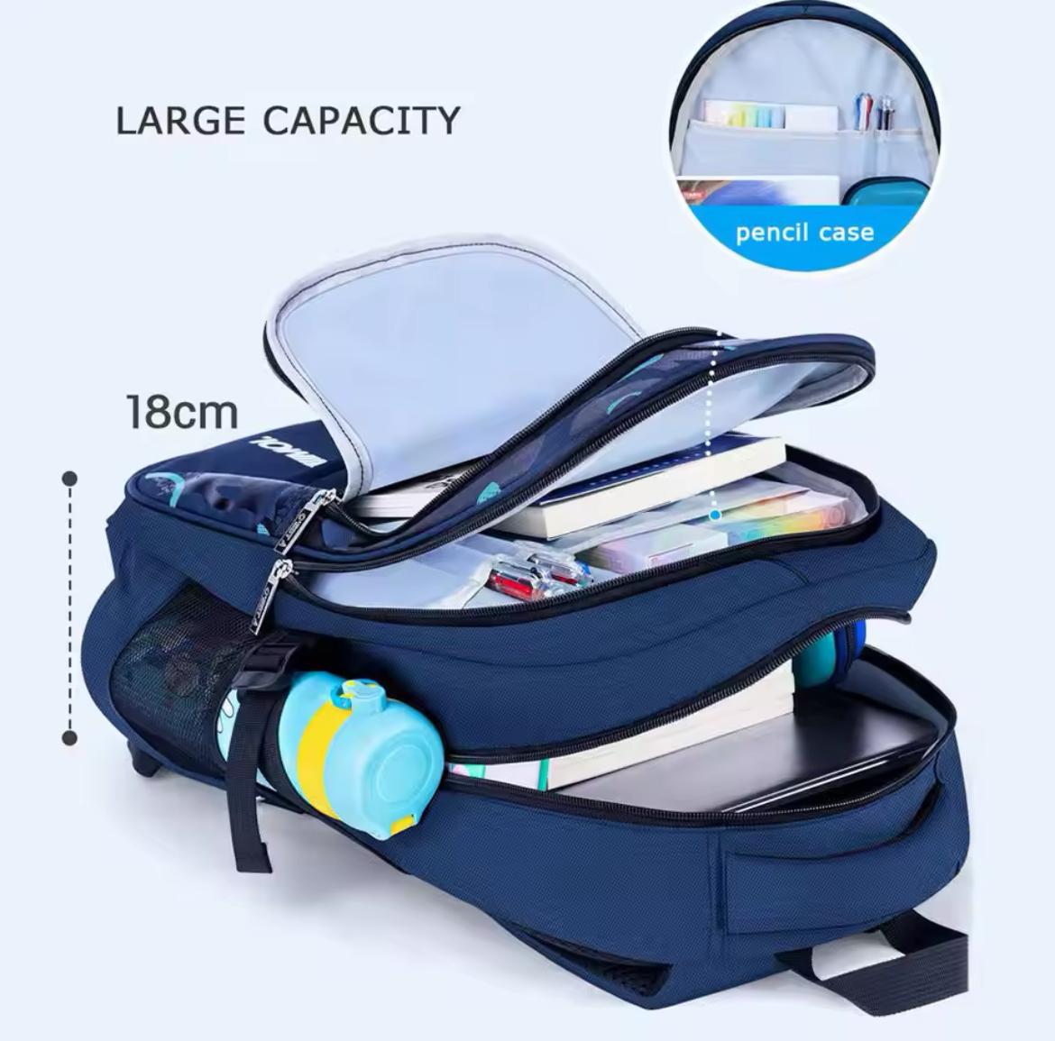 LoungeYard | Large School Backpack for Kids Waterproof Backpack — product view 3