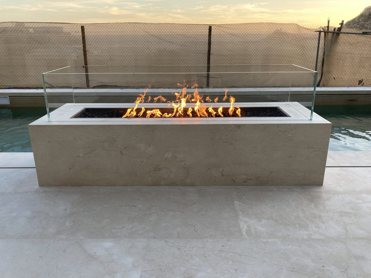 The Outdoor Plus - Cabo Fire Pit - Linear - GFRC Concrete