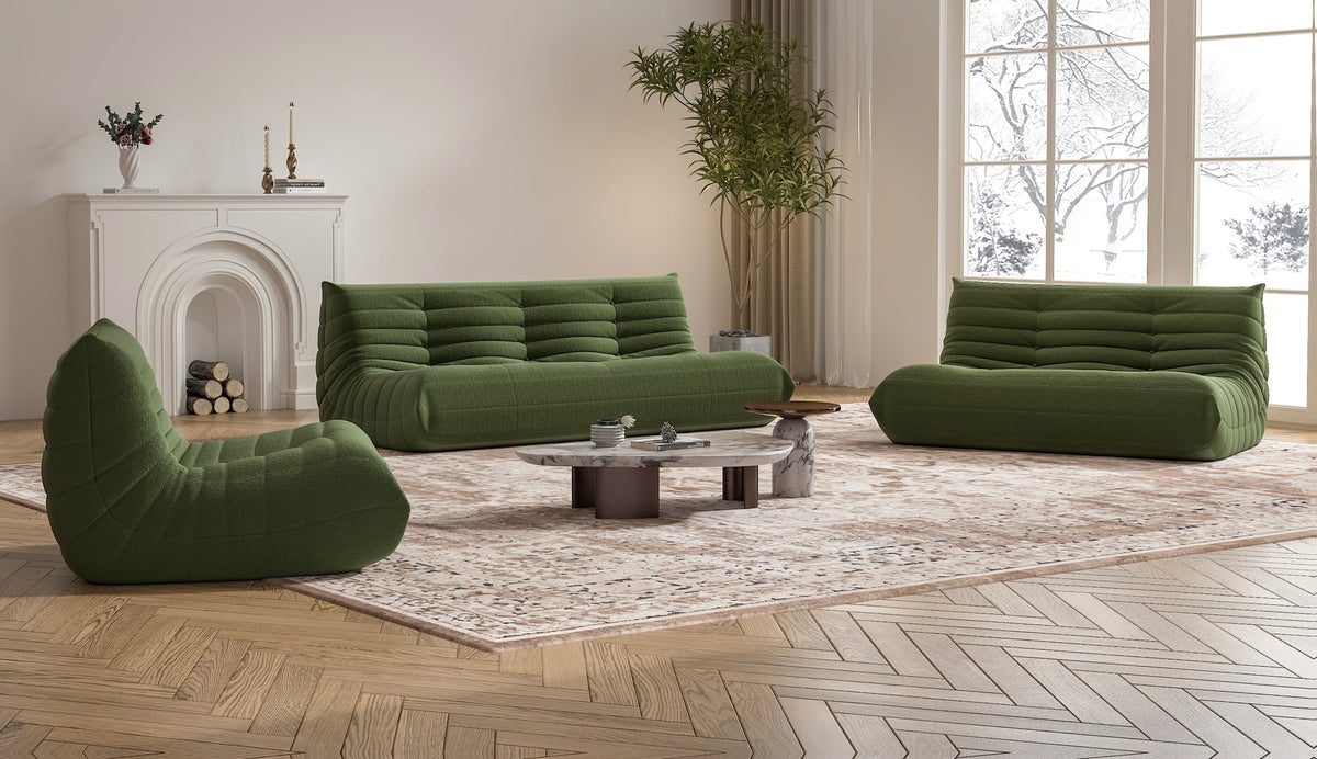 Sleeper Sofa | Fleece Beanbag Sofa with Deep Foam Seating — product view 4