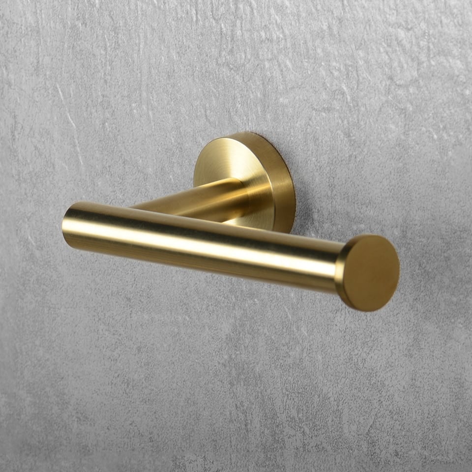 LoungeYard | KOL | Round stainless steel toilet paper holder for bathroom — product view 7
