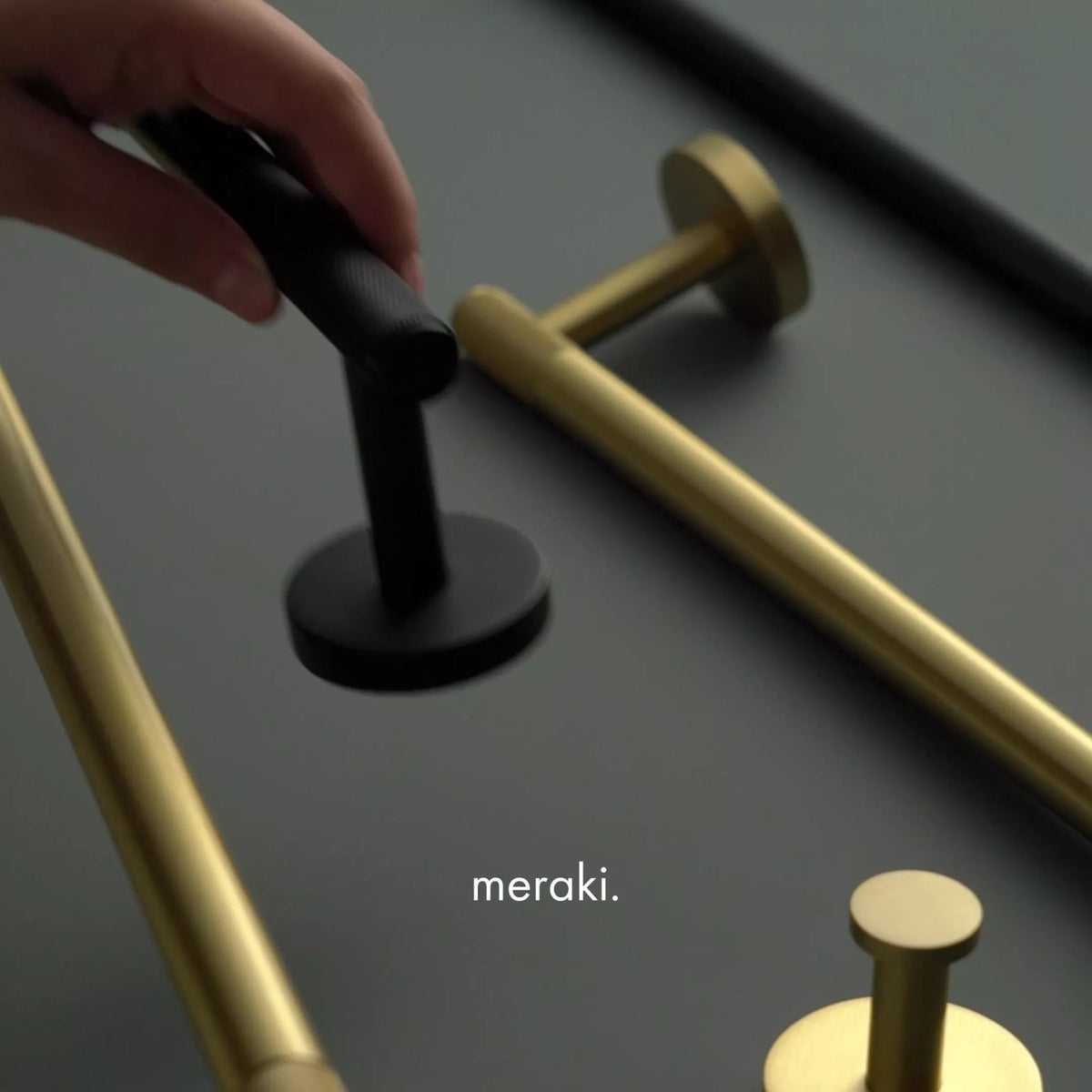LoungeYard | KRAM | Solid Brass Toilet Paper Holder Modern Elegant — product view 7