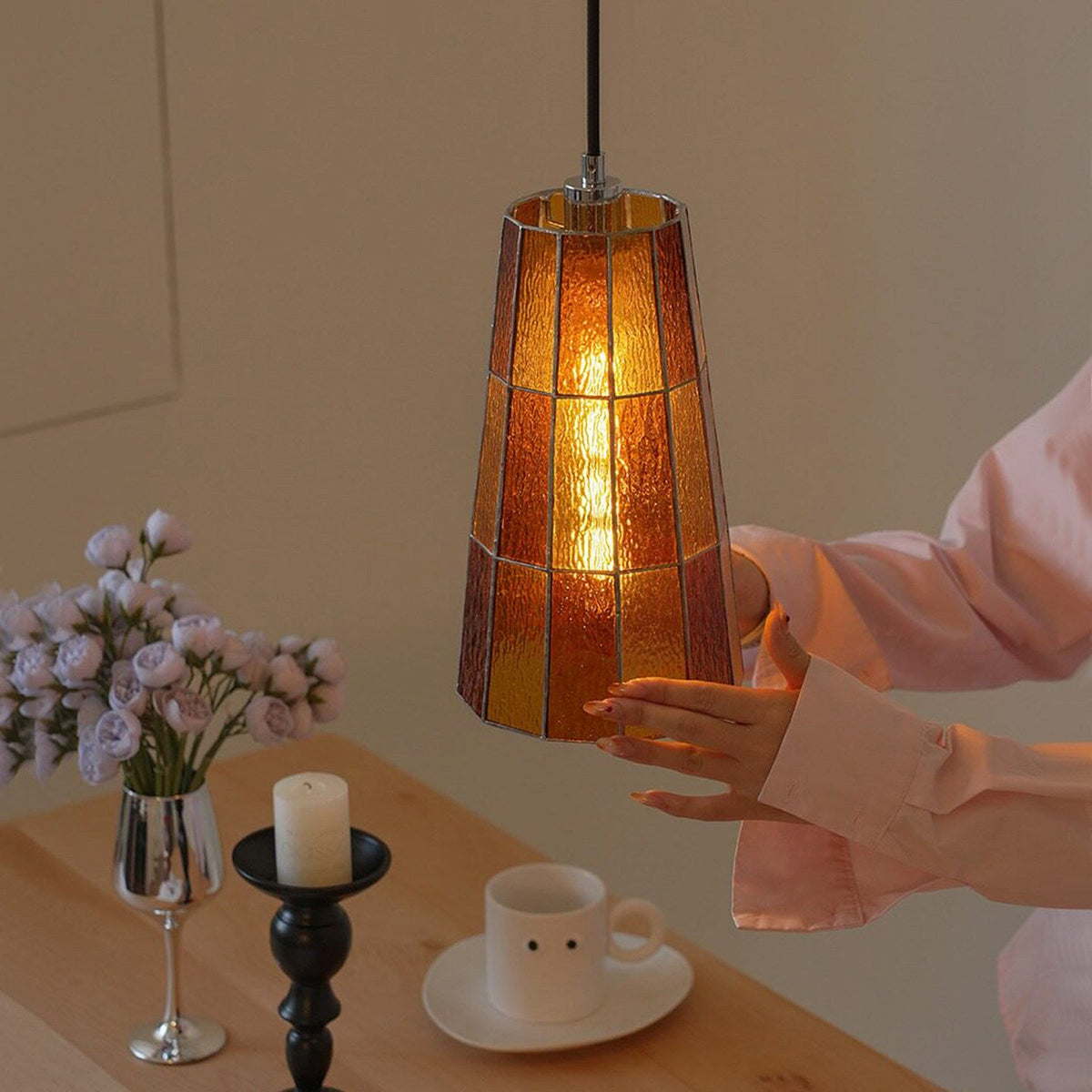 Kaleido Mosaic Glass Pendant Lamp — product view 2