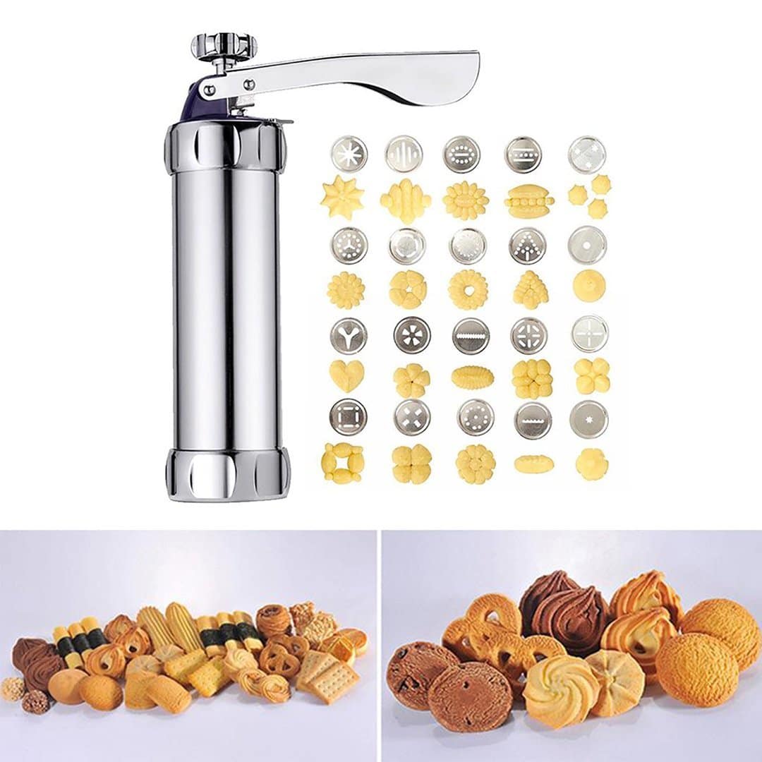 LoungeYard | Biscuit Press Stainless Steel Cookie Maker — product view 4
