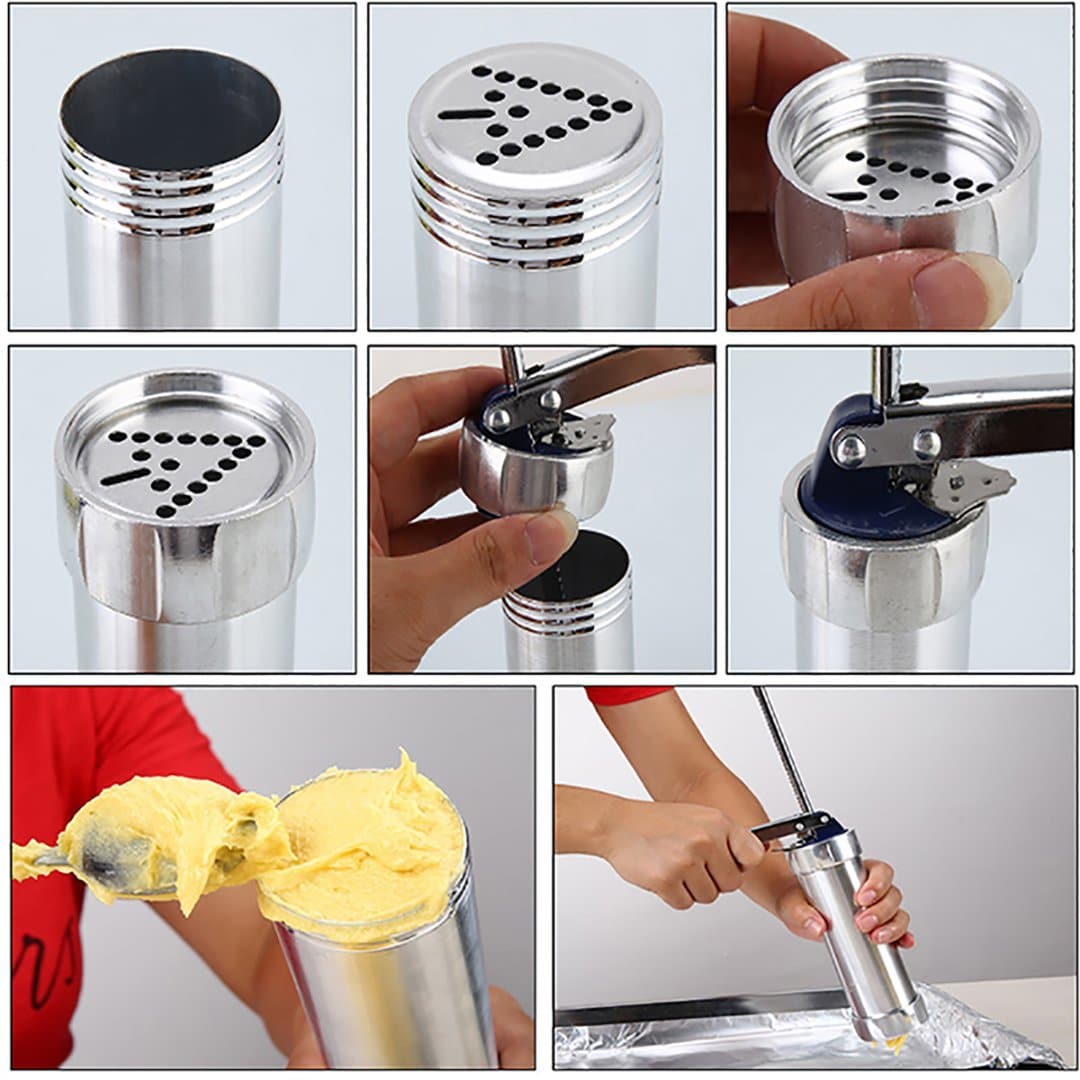 LoungeYard | Biscuit Press Stainless Steel Cookie Maker — product view 5
