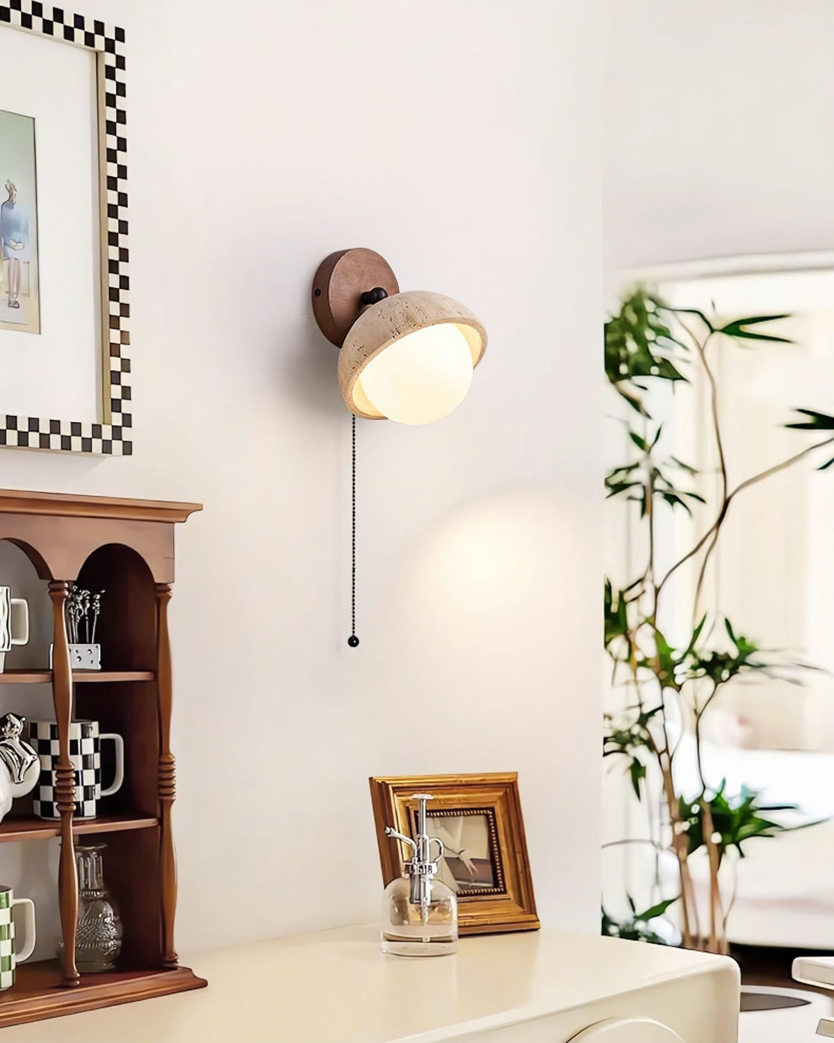 Kenton Travertine Wall Sconce — product view 5