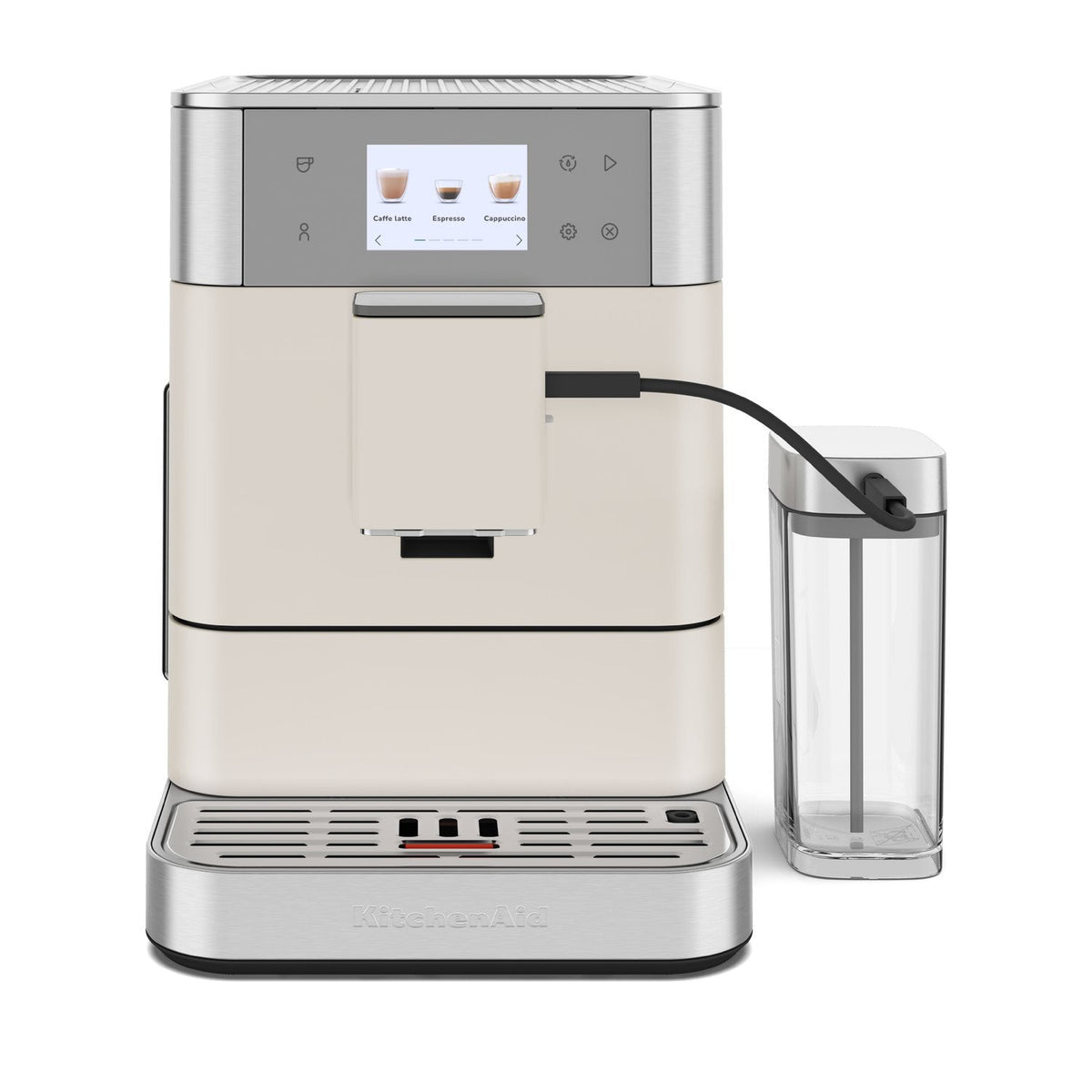 Fully Automatic Espresso Machine with Milk Attachment and Built-In Grinder — product view 1