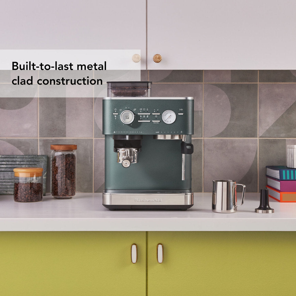 Semi-Automatic Espresso Machine with Burr Grinder — product view 5